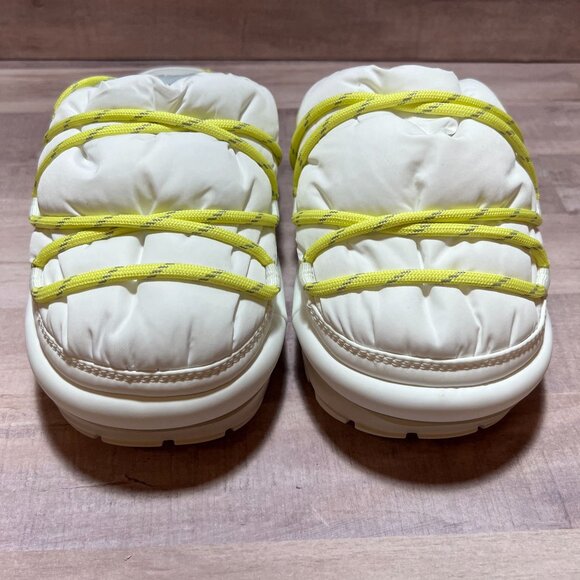 UGG Womens White Lime Spaceslider Tech Slide Platform Sandal Size 7 Slip On - Picture 4 of 9